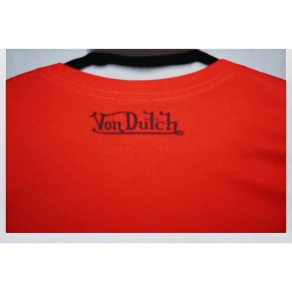 Von Dutch Garage Built Red Graphic T-Shirt 3XL Y2K Streetwear EUC - Picture 9 of 13